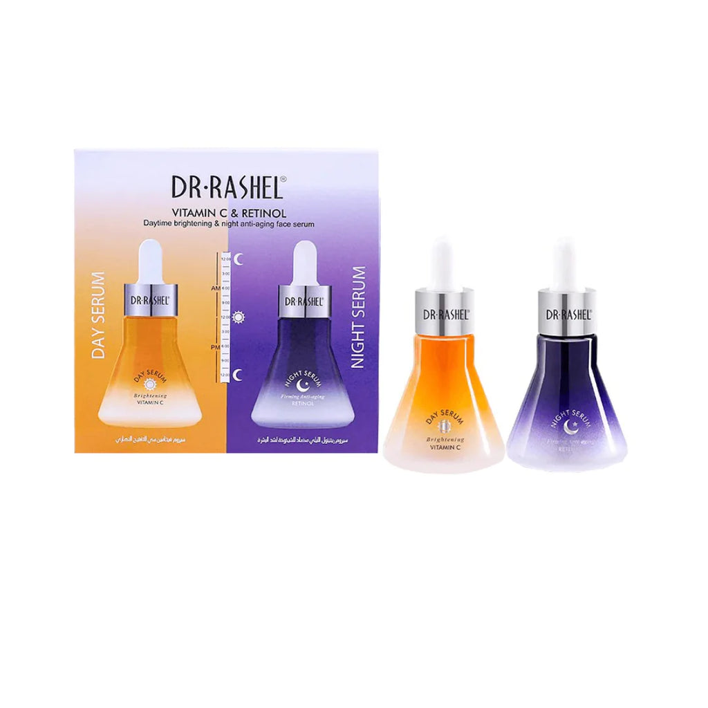 Dr.Rashel Vitamin C & Retinol A Daytime brightening & Night Anti-aging Facial serum set