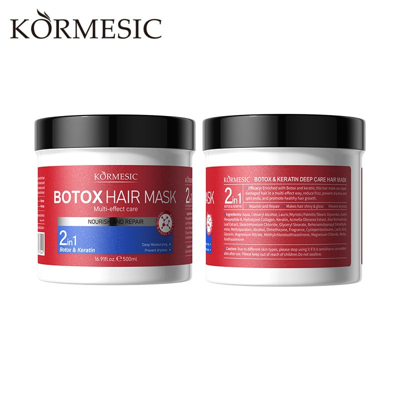 Mascarilla Capilar Botox Keratina 2en1 Reparación Profunda 500ml