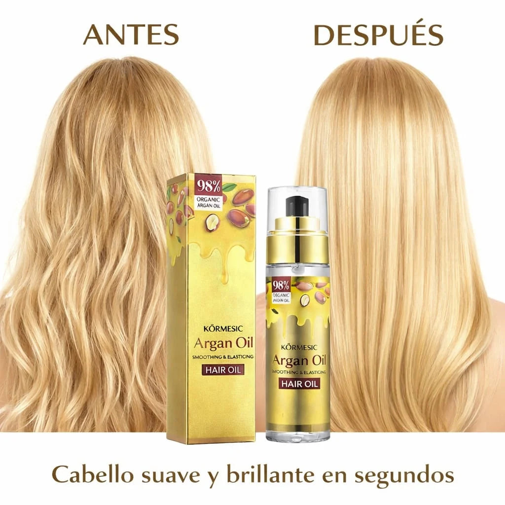 Aceite Capilar Kormesic Argan Oil 98% Nutrición 70ml