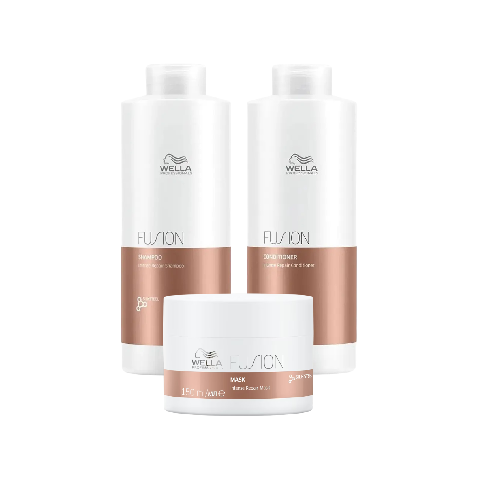Wella Profesionals Kit Shampoo 1L + Acondicionador 1L + Mascarilla 500gr
